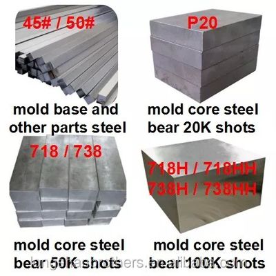 Moldes de sopro de precisão para garrafas de plástico 250000-300000 tiros Vida útil do molde