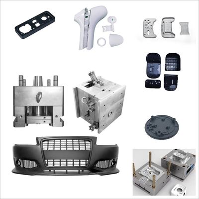 Material de aço Moldes de injeção de plástico com 300000-500000 tiros e tamanho personalizado para o componente de molde
