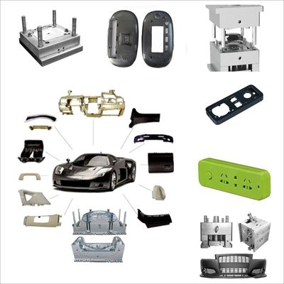 Material de aço Moldes de injeção de plástico com 300000-500000 tiros e tamanho personalizado para o componente de molde
