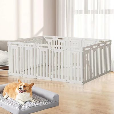 Materiais principais Luz do céu de plástico de ferro para animais de estimação Casa de cachorro para cães grandes Cor personalizada Canil de luxo interior/exterior