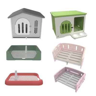 Materiais principais Luz do céu de plástico de ferro para animais de estimação Casa de cachorro para cães grandes Cor personalizada Canil de luxo interior/exterior