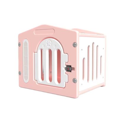 Materiais principais Luz do céu de plástico de ferro para animais de estimação Casa de cachorro para cães grandes Cor personalizada Canil de luxo interior/exterior