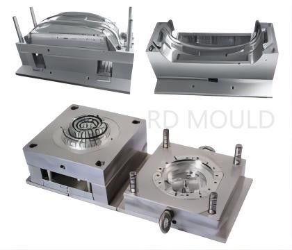 Tamanho personalizado Aço P20 718 Nak80 S316 AISI H13 Moldes de injeção de plástico com 300000-500000 tiros Vida útil do molde